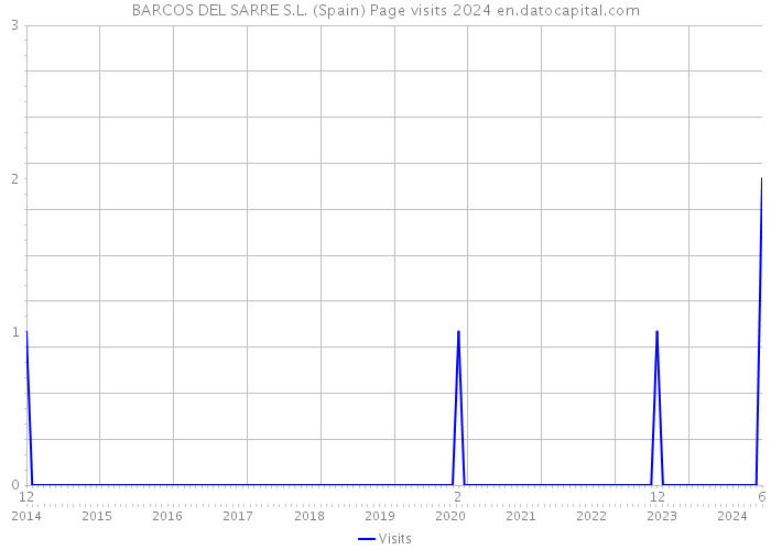 BARCOS DEL SARRE S.L. (Spain) Page visits 2024 