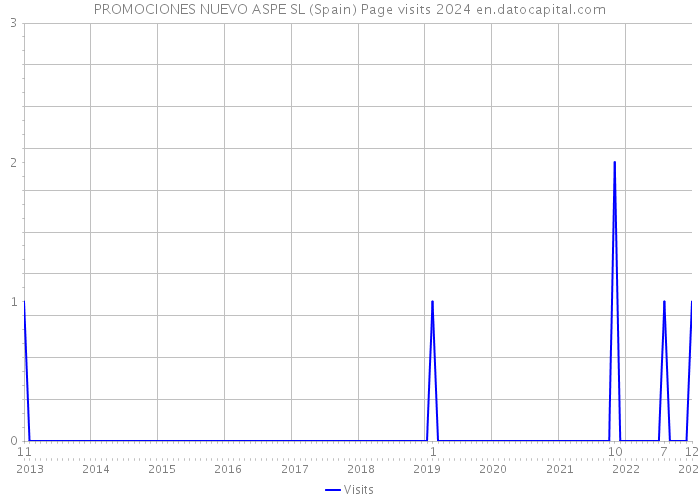 PROMOCIONES NUEVO ASPE SL (Spain) Page visits 2024 