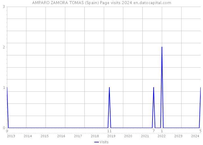 AMPARO ZAMORA TOMAS (Spain) Page visits 2024 