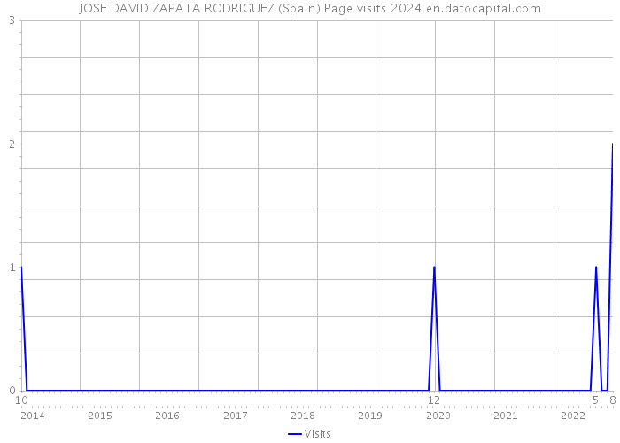 JOSE DAVID ZAPATA RODRIGUEZ (Spain) Page visits 2024 
