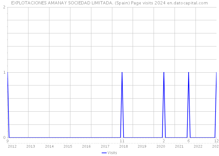 EXPLOTACIONES AMANAY SOCIEDAD LIMITADA. (Spain) Page visits 2024 