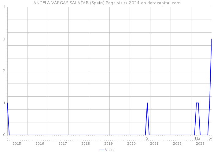 ANGELA VARGAS SALAZAR (Spain) Page visits 2024 