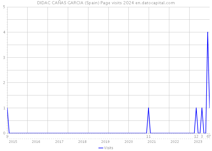 DIDAC CAÑAS GARCIA (Spain) Page visits 2024 
