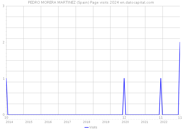 PEDRO MORERA MARTINEZ (Spain) Page visits 2024 