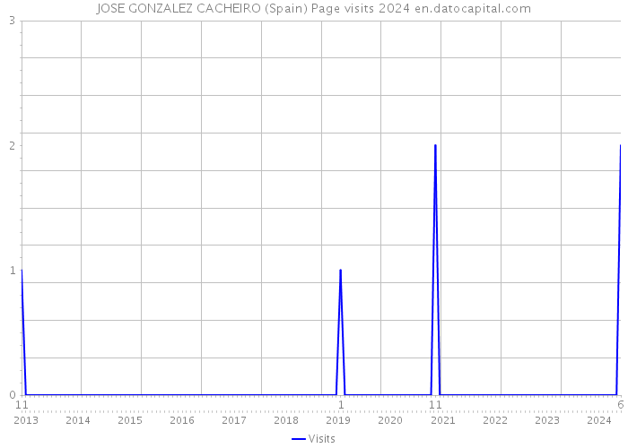 JOSE GONZALEZ CACHEIRO (Spain) Page visits 2024 