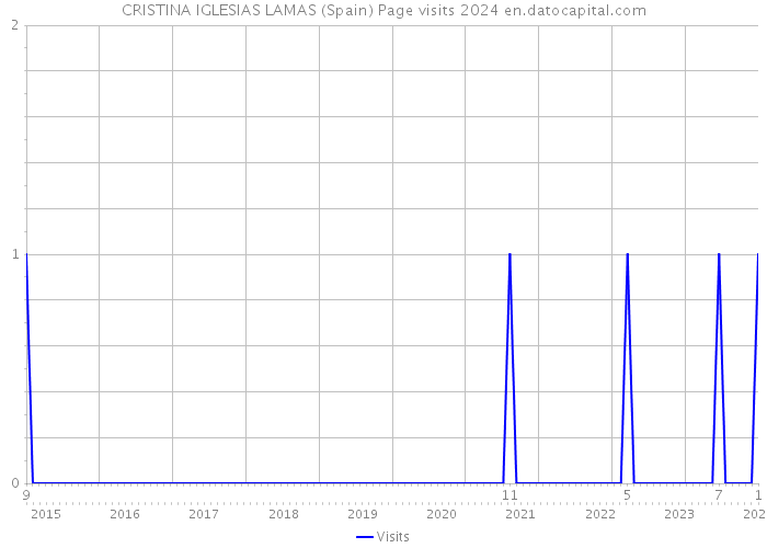 CRISTINA IGLESIAS LAMAS (Spain) Page visits 2024 