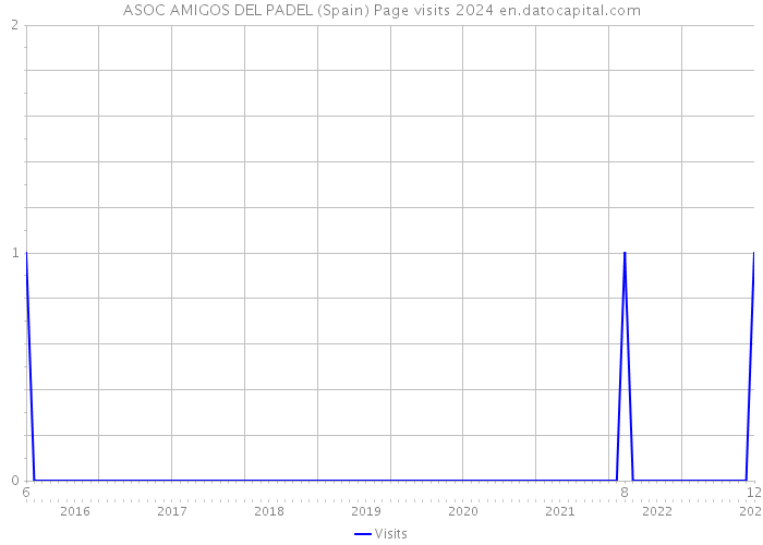 ASOC AMIGOS DEL PADEL (Spain) Page visits 2024 