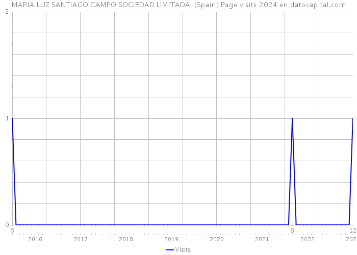 MARIA LUZ SANTIAGO CAMPO SOCIEDAD LIMITADA. (Spain) Page visits 2024 