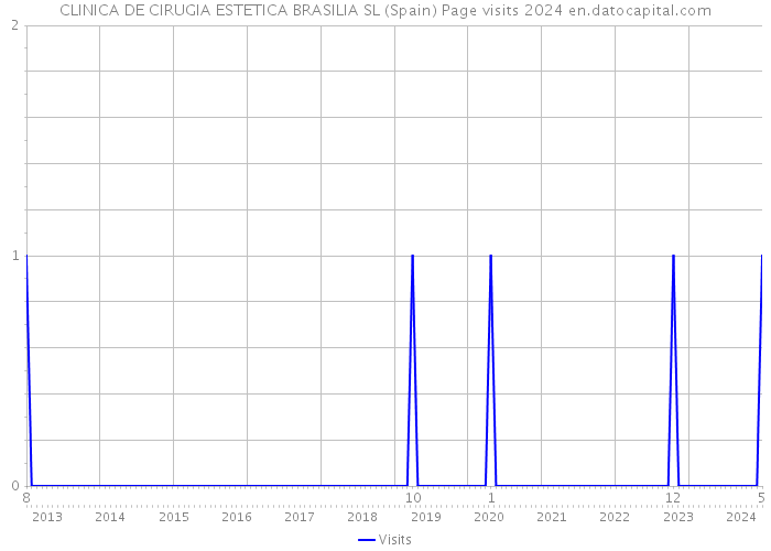 CLINICA DE CIRUGIA ESTETICA BRASILIA SL (Spain) Page visits 2024 