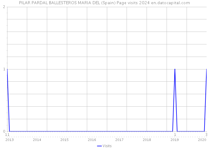 PILAR PARDAL BALLESTEROS MARIA DEL (Spain) Page visits 2024 
