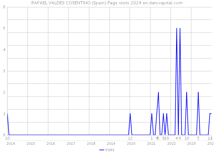 RAFAEL VALDES COSENTINO (Spain) Page visits 2024 