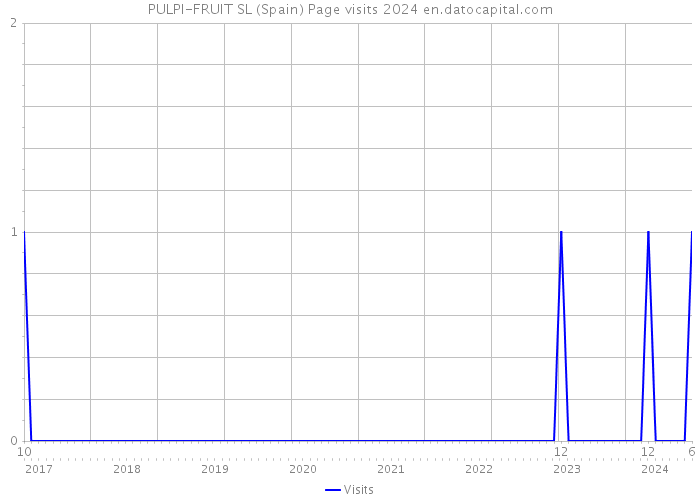 PULPI-FRUIT SL (Spain) Page visits 2024 