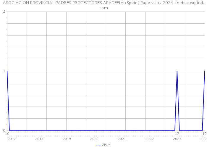 ASOCIACION PROVINCIAL PADRES PROTECTORES APADEFIM (Spain) Page visits 2024 