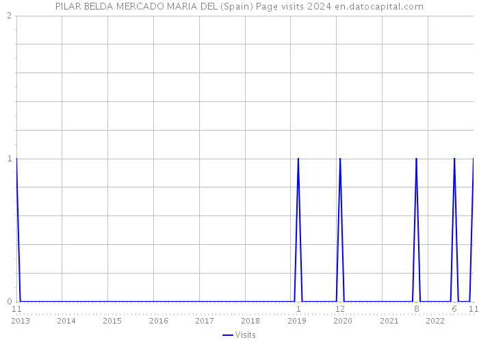 PILAR BELDA MERCADO MARIA DEL (Spain) Page visits 2024 