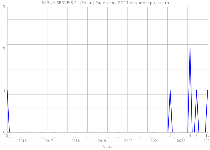 BARNA SERVEIS SL (Spain) Page visits 2024 