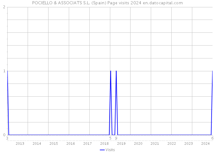 POCIELLO & ASSOCIATS S.L. (Spain) Page visits 2024 