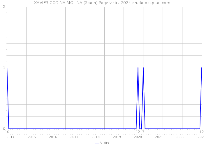 XAVIER CODINA MOLINA (Spain) Page visits 2024 