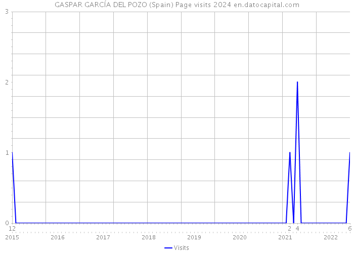 GASPAR GARCÍA DEL POZO (Spain) Page visits 2024 