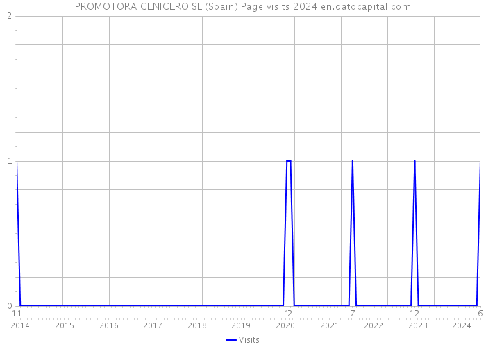 PROMOTORA CENICERO SL (Spain) Page visits 2024 