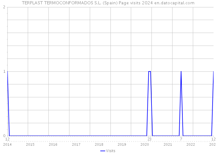 TERPLAST TERMOCONFORMADOS S.L. (Spain) Page visits 2024 