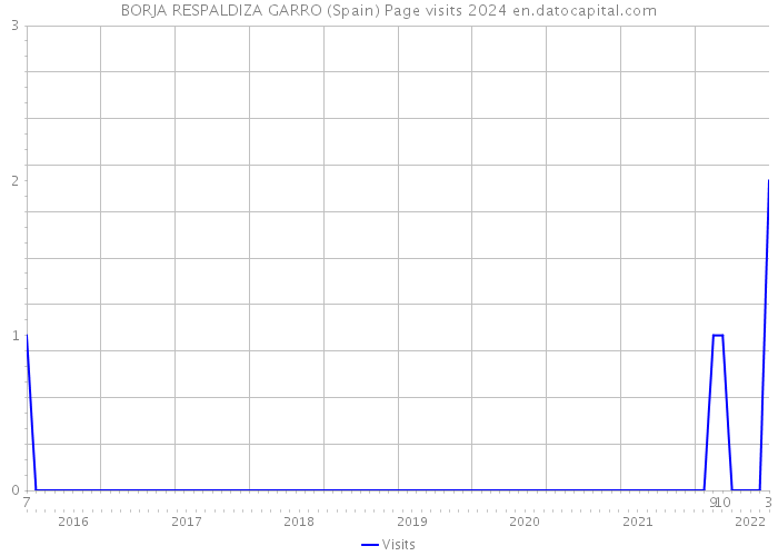 BORJA RESPALDIZA GARRO (Spain) Page visits 2024 