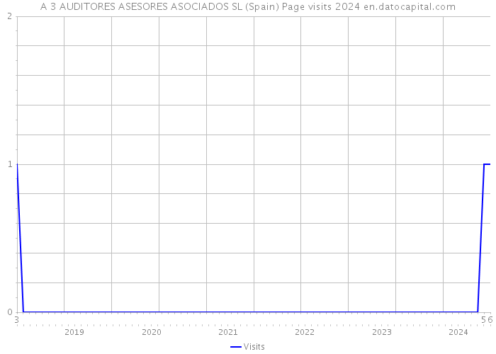 A 3 AUDITORES ASESORES ASOCIADOS SL (Spain) Page visits 2024 