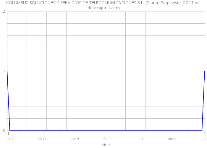 COLUMBUS SOLUCIONES Y SERVICIOS DE TELECOMUNICACIONES S.L. (Spain) Page visits 2024 