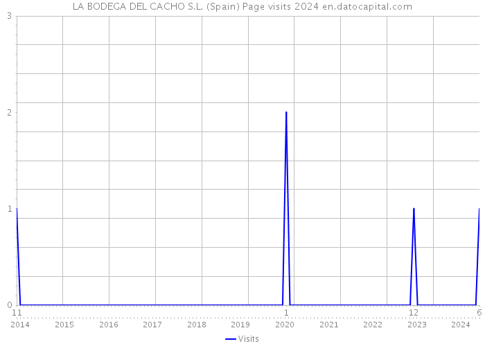 LA BODEGA DEL CACHO S.L. (Spain) Page visits 2024 