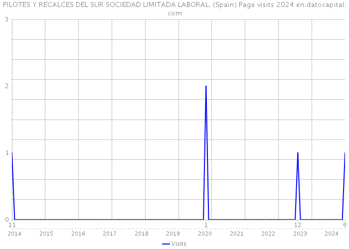 PILOTES Y RECALCES DEL SUR SOCIEDAD LIMITADA LABORAL. (Spain) Page visits 2024 