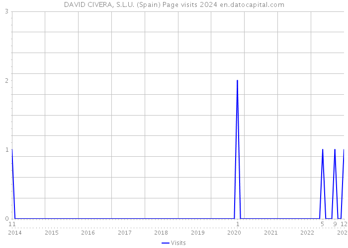 DAVID CIVERA, S.L.U. (Spain) Page visits 2024 