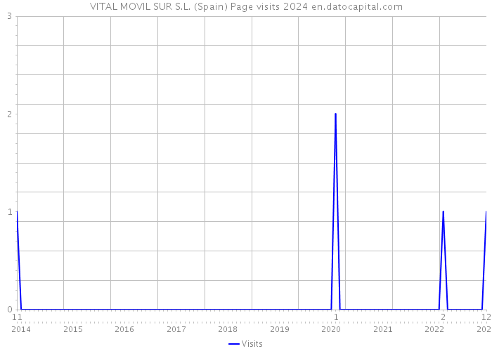 VITAL MOVIL SUR S.L. (Spain) Page visits 2024 