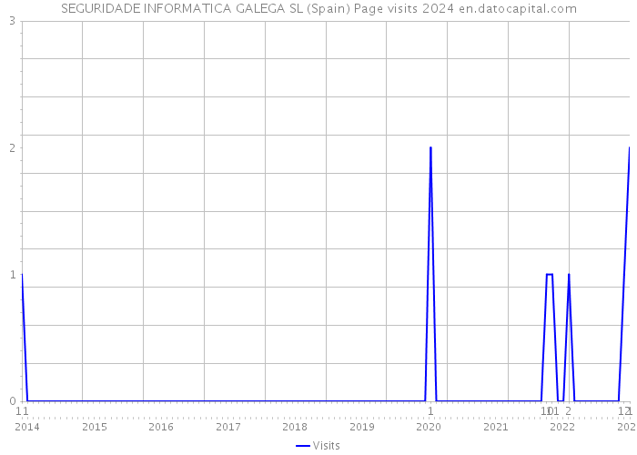 SEGURIDADE INFORMATICA GALEGA SL (Spain) Page visits 2024 