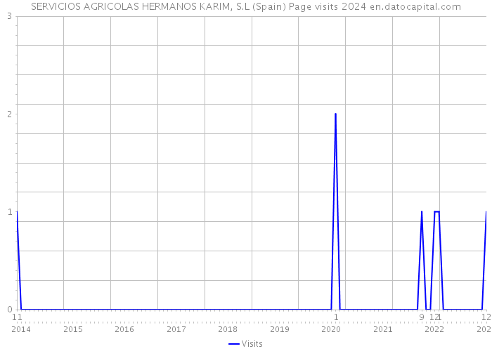 SERVICIOS AGRICOLAS HERMANOS KARIM, S.L (Spain) Page visits 2024 