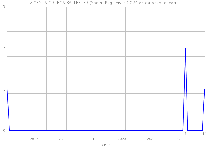VICENTA ORTEGA BALLESTER (Spain) Page visits 2024 