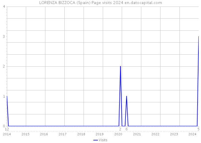 LORENZA BIZZOCA (Spain) Page visits 2024 