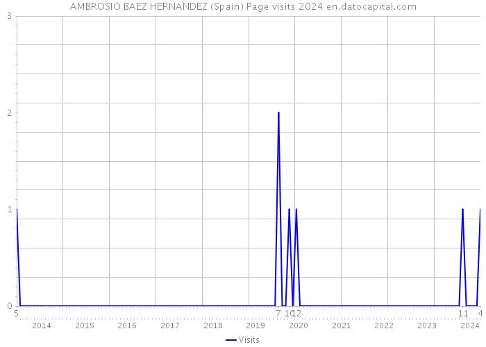AMBROSIO BAEZ HERNANDEZ (Spain) Page visits 2024 