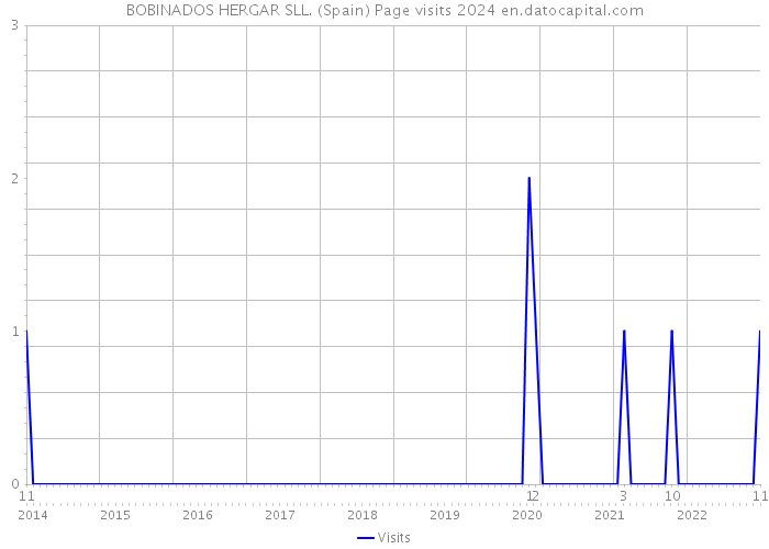 BOBINADOS HERGAR SLL. (Spain) Page visits 2024 