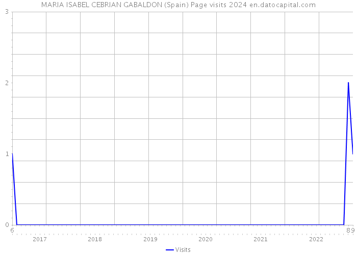 MARIA ISABEL CEBRIAN GABALDON (Spain) Page visits 2024 