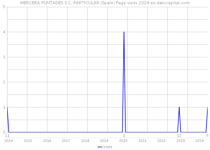 MERCERA PUNTADES S.C. PARTICULAR (Spain) Page visits 2024 