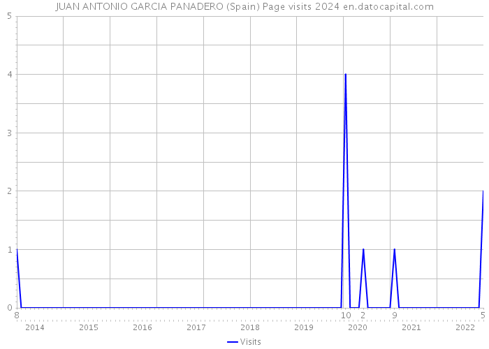 JUAN ANTONIO GARCIA PANADERO (Spain) Page visits 2024 