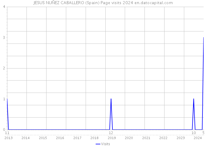 JESUS NUÑEZ CABALLERO (Spain) Page visits 2024 