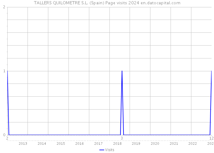 TALLERS QUILOMETRE S.L. (Spain) Page visits 2024 