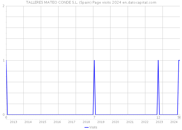 TALLERES MATEO CONDE S.L. (Spain) Page visits 2024 