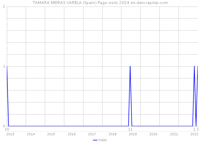 TAMARA MEIRAS VARELA (Spain) Page visits 2024 