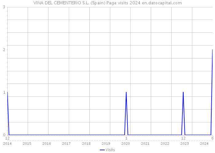 VINA DEL CEMENTERIO S.L. (Spain) Page visits 2024 