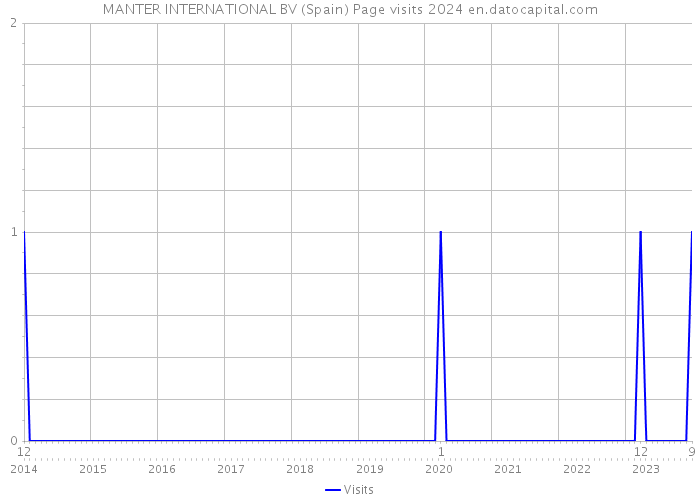 MANTER INTERNATIONAL BV (Spain) Page visits 2024 