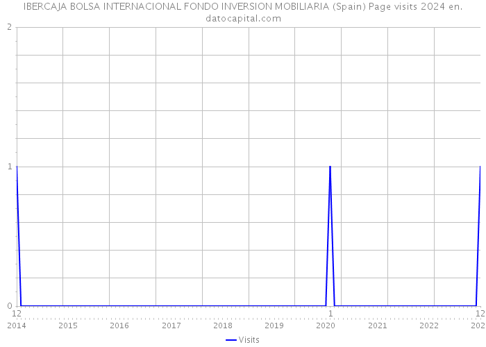 IBERCAJA BOLSA INTERNACIONAL FONDO INVERSION MOBILIARIA (Spain) Page visits 2024 