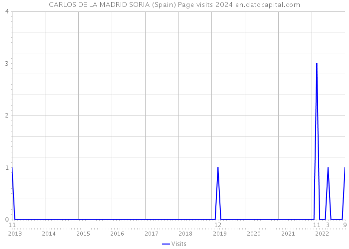 CARLOS DE LA MADRID SORIA (Spain) Page visits 2024 