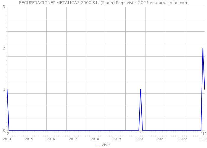 RECUPERACIONES METALICAS 2000 S.L. (Spain) Page visits 2024 