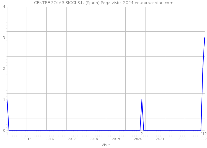 CENTRE SOLAR BIGGI S.L. (Spain) Page visits 2024 